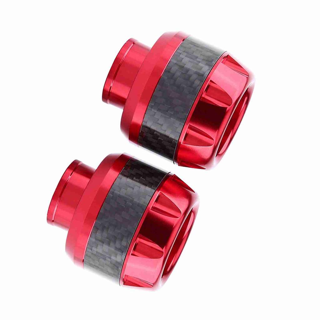 1 Pair of Carbon Motorcycle Front Fork Frame Sliders Crash