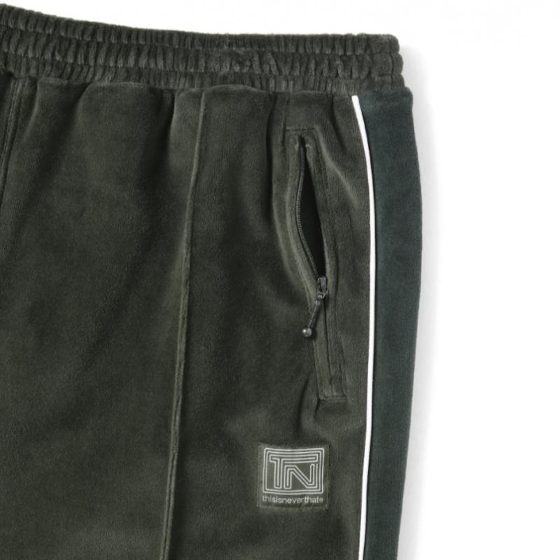 Thisisneverthat Velour Track Pant Green