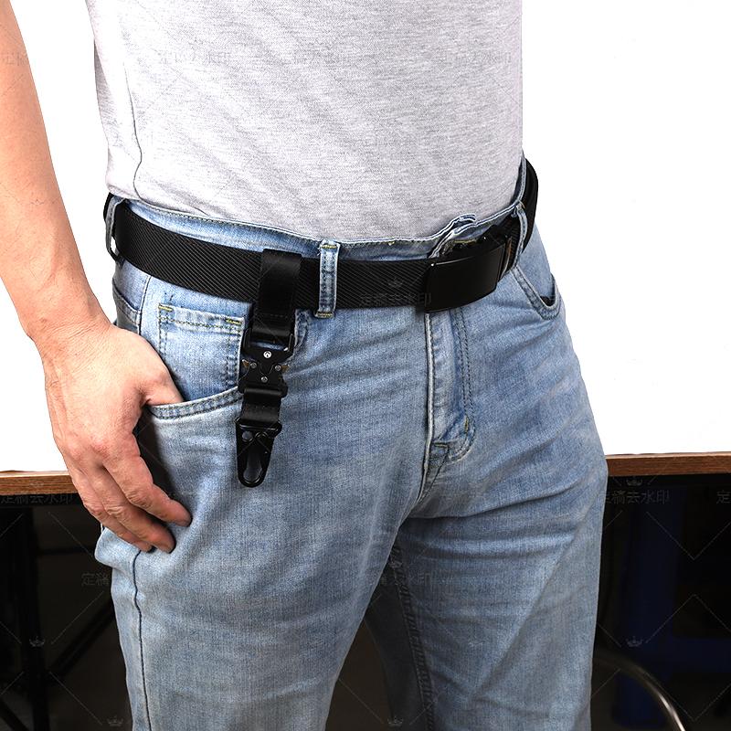 GINA EDC Ausrüstung Schnellverschluss Schlüsselanhänger Clip Taktischer Multifunktions-Gürtel Karabiner Haken Riemenclip für Camping Wandern Schlüssel