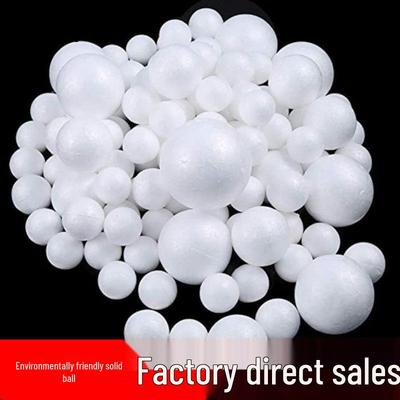 Balle en Mousse Polystyrène Blanche pour Arrangements Floraux ou Loisirs Créatifs pour Tout-Petits