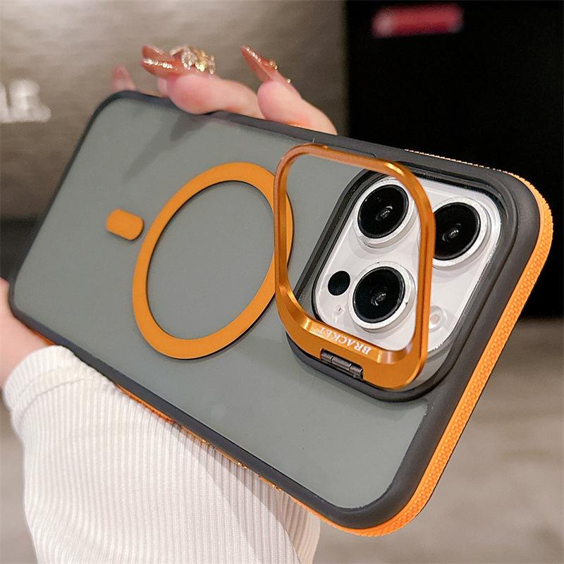 

Magnetic iPhone 17 Pro Max Case with Two-Color Lens Bracket, Compatible with iPhone 16-12 iPhone 14 Pro Max