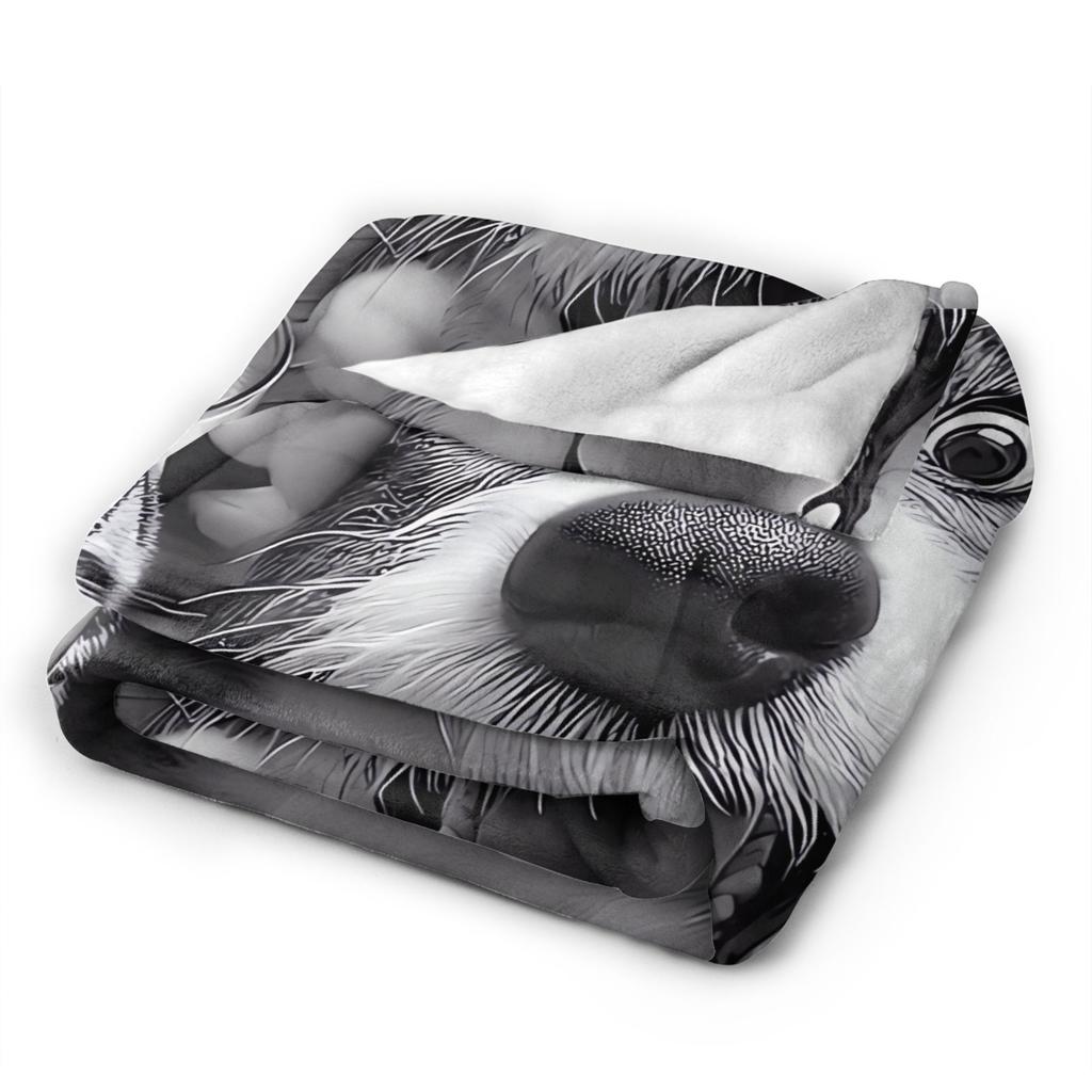 Cat Selfie with Santa Plush Blanket Students  Flannel Throw Blanket For Home Decor Soft Design Quality Bedspread Gift Idea