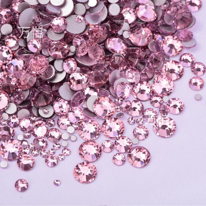 Ss3-Ss16 Mixed Size Flat Bottom Drill, Mobile Phone Case Diy Sticker Diamond Crystal Glass, Creative Nail Art Jewelry Accessories