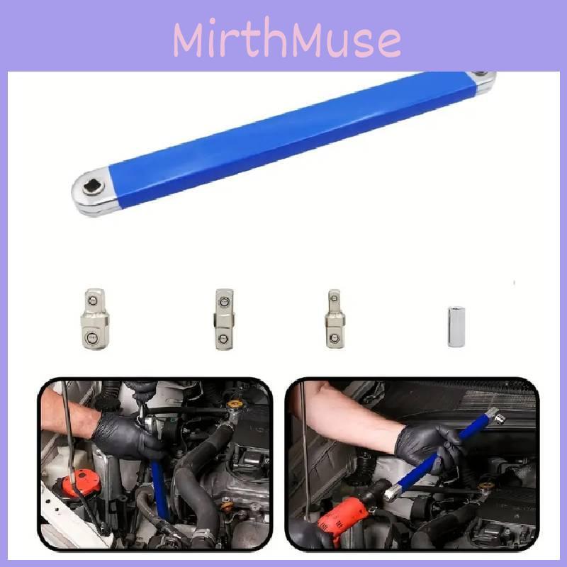 Durable High Carbon Steel 15-inch Offset Extension Wrench With Polished Finish