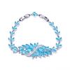 Jewelry Ice Linghua European and American Temperament Zircon Bracelet Full of Diamonds Inlaid Jewelry Multi-color Free Extended Buckle.