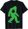 St Patricks Day Bigfoot Sasquatch Shamrock  Kids T-Shirt