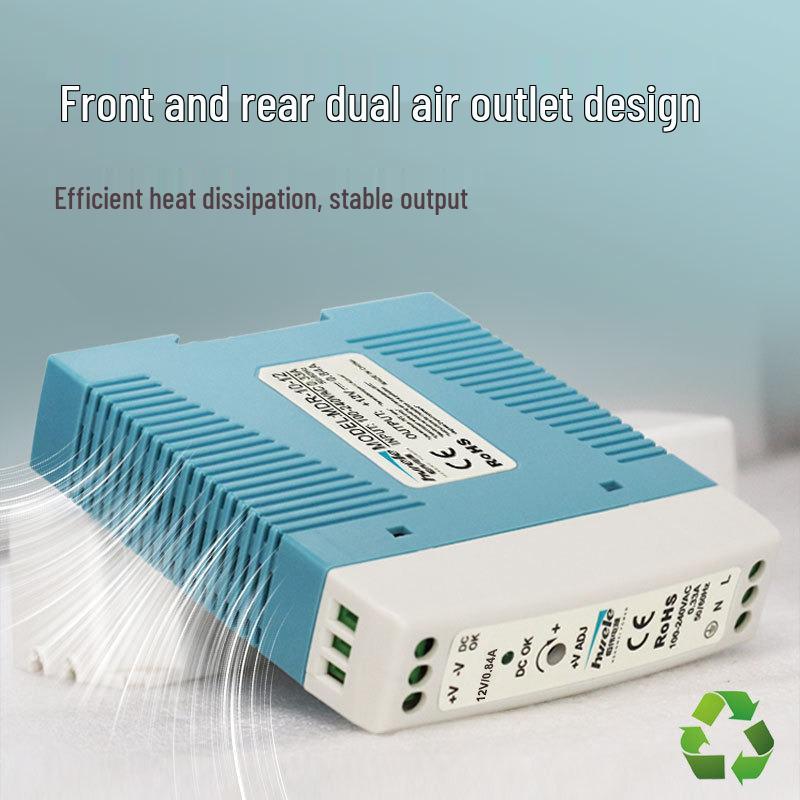 Ultra-Thin Industrial AC To DC DIN Rail Switch Power Supply, MDR-10/20/40/60/100, Plastic Case