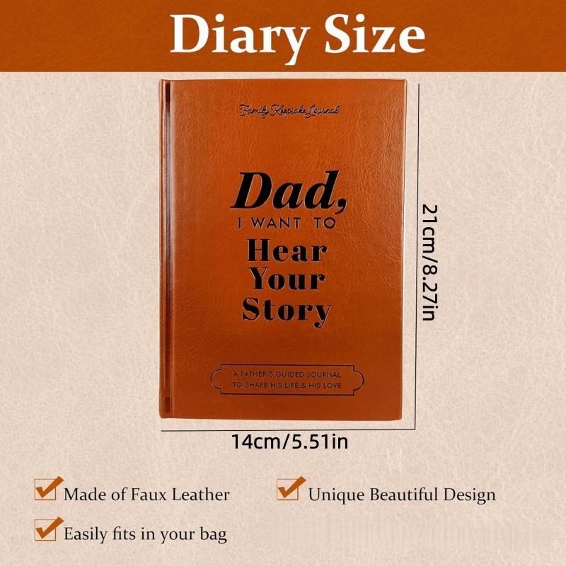 Dad I Want to Hear Your Story: A Father's Guided Journal To Share His Life Brown