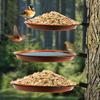 Metal Bird Feeder Bath Outdoor Garden Hanging Wild Bird Bath Basin Iron Art Alloy Craft Rustproof