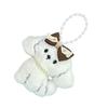 Dog Plush Toy Keychain Soft Stuffed Animal Bag Charm Backpack Pendant Accessory Handmade Halloween Room Decoration