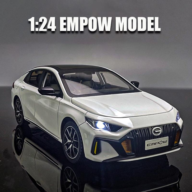 New 1/24 GAC Motor Trumpchi EMPOW Alloy Car Diecasts & Toy Vehicles Metal Toy Car Model Sound and Light Collection Kids Toy