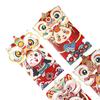 4 Stück Chinesische Rote Umschläge Jahr Hong Bao Festival Zubehörpaket Cartoon-Taschen für Party