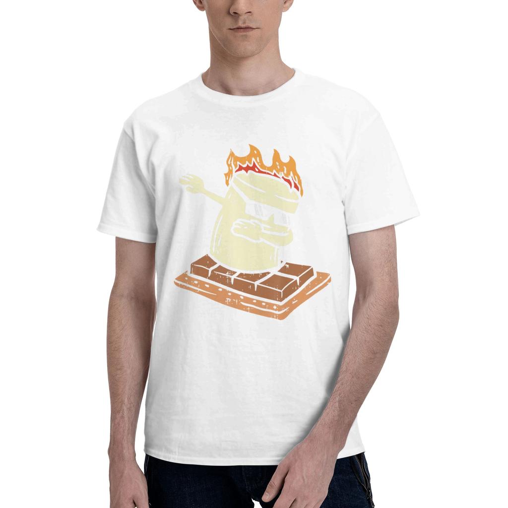 1 Piece Cute Novelty 100 Cotton Tshirt Smores Tops Tees For Unisex