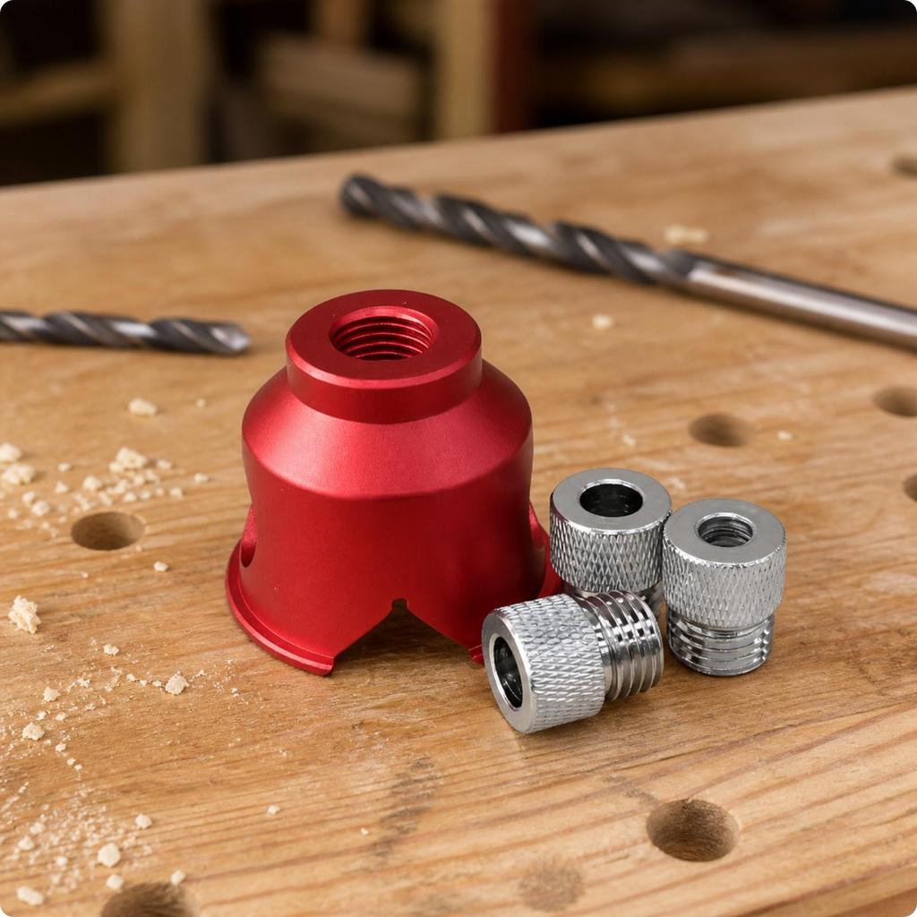 Woodworking Drilling Guide with Bushings Handheld Tool Universal for Workshop