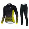 Cycling Suit, Bicycle Winter Men's and Women's Long-sleeved Fleece Suit, Thickened Thermal Overalls