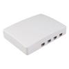 Faserverteilerbox 4 Kern FTTH Optischer Splitter Desktop Mini Universal für SC FC