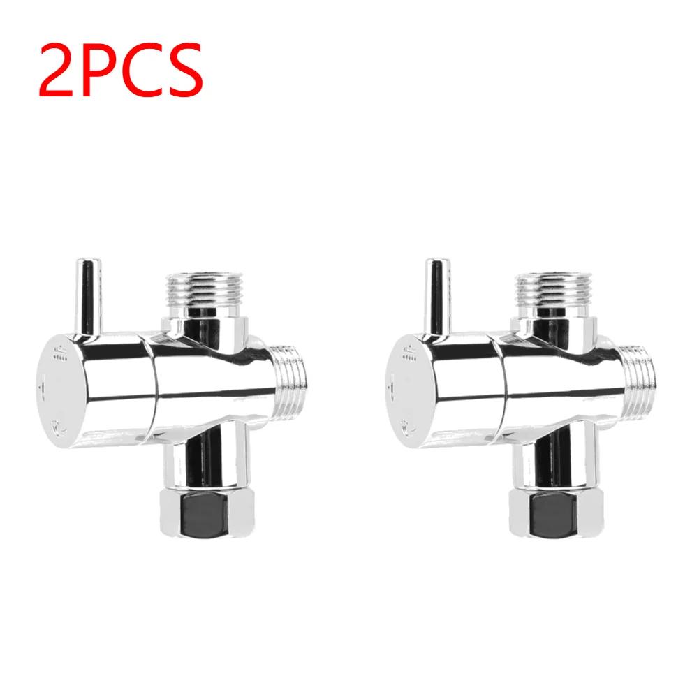 1-5Pcs Diversion Valve Tap Anti-scratch Shower Head Diverter Valve Corrosion Resistant 3-Way Shower Arm Diverter Bathroom Parts
