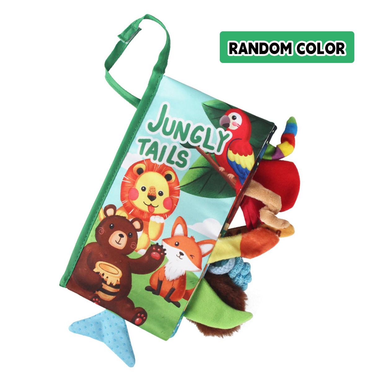 Baby Dinosaur Flipping Book, Sensory Touch Book, Early Development Interactive Baby Cart Soft Toy, Sensory Wrinkle Book зелёный