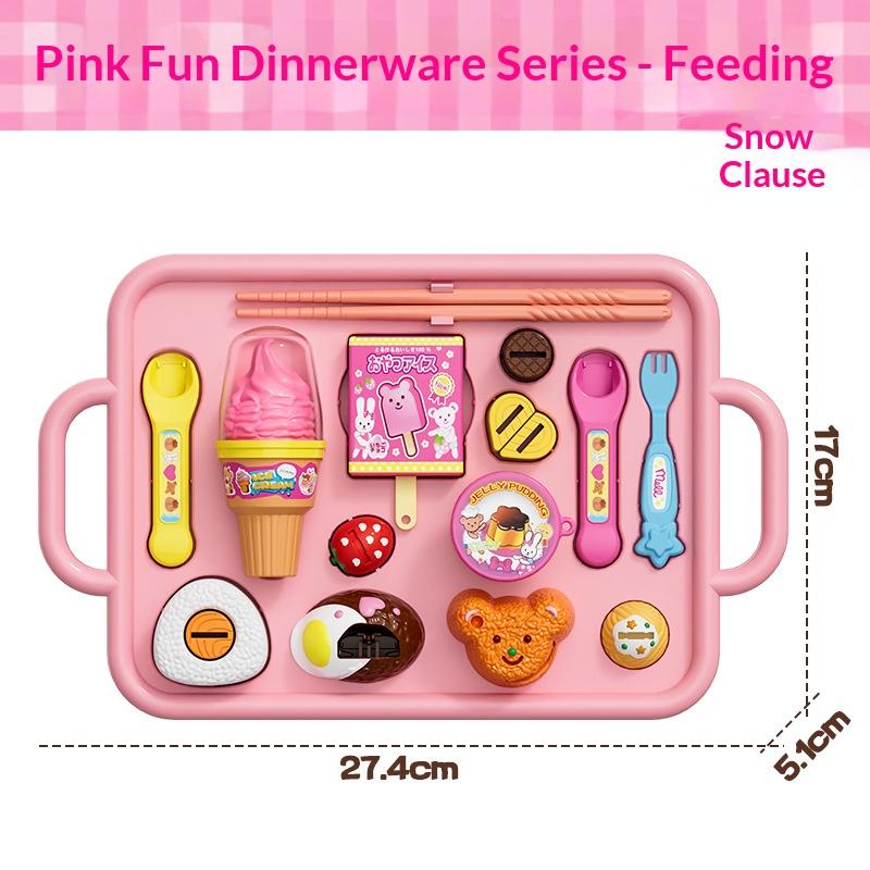 

Food Feeding Toy Set - Early Education Japanese Pudding Feeding Toy Jelly Strawberry Pudding Pretend Play Food for Children розовый