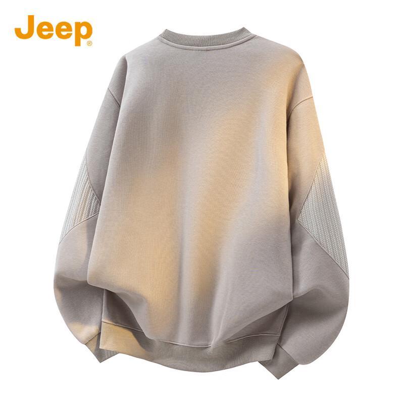 Jeep Men's Loose Fit Crew Neck Sweatshirt