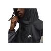 Jordan Draft Logo Letter Casual Hooded Long Sleeve Jacket Unisex Jacket Black Iron-Gray Light-Cream HQ1739-010