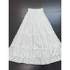 Autumn New White Moonlight First Love Date White Skirt A Word Big Hemline Rayon Comfortable Long Dress Skirt