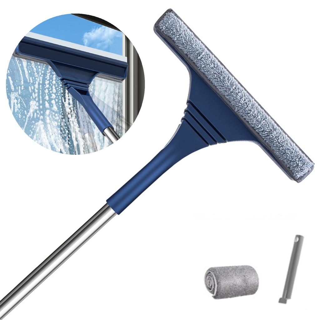 Lightweight Floor Squeegee Broom Anti-slip Soft Rubber Glass Scraper Tool for Tile Kitchen Bathroom Glass Toilet