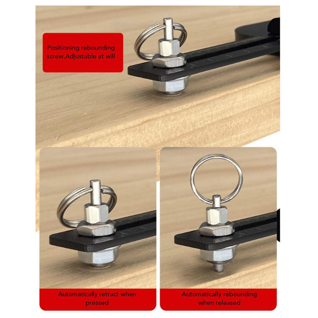 3 in 1 Doweling Jig Kit High Carbon Steel Multifunctional Drill Guide with 8mm 10mm 15mm Drill Bits Woodworking Doweling Jig Kit