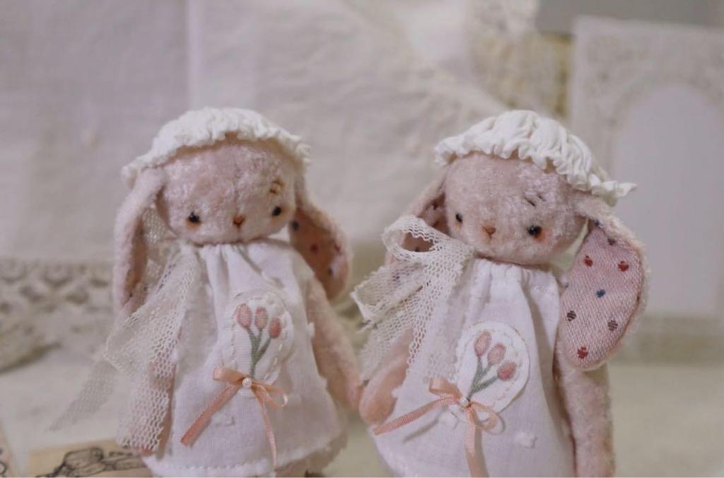 [USED] Handmade stuffed toy by overseas artists, Tulip Rabbit, Teddy Bear