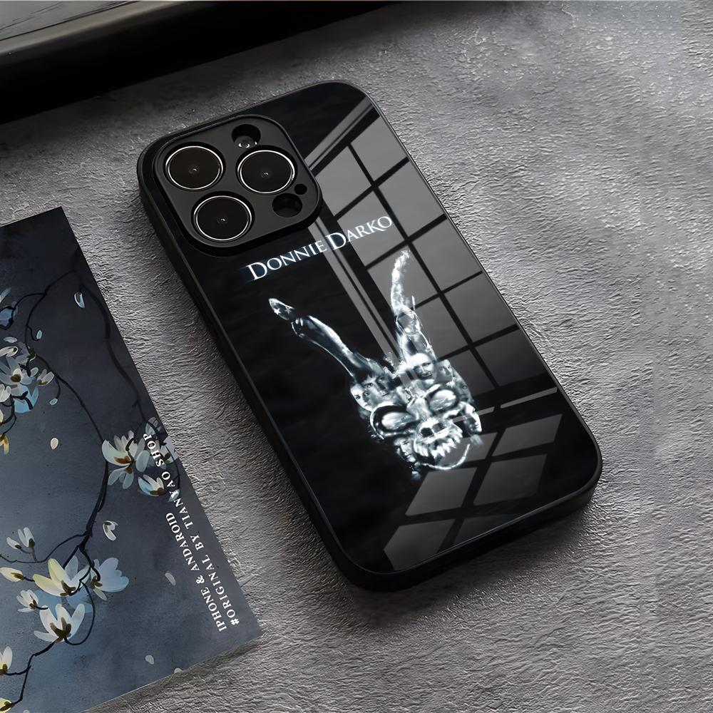 

D-Donnie Darko Phone Case For IPhone 17 Air 16 E Pro Max 15 14 13 Mini 12 Pro 11 Max Plus Black Glass Cover iPhone17