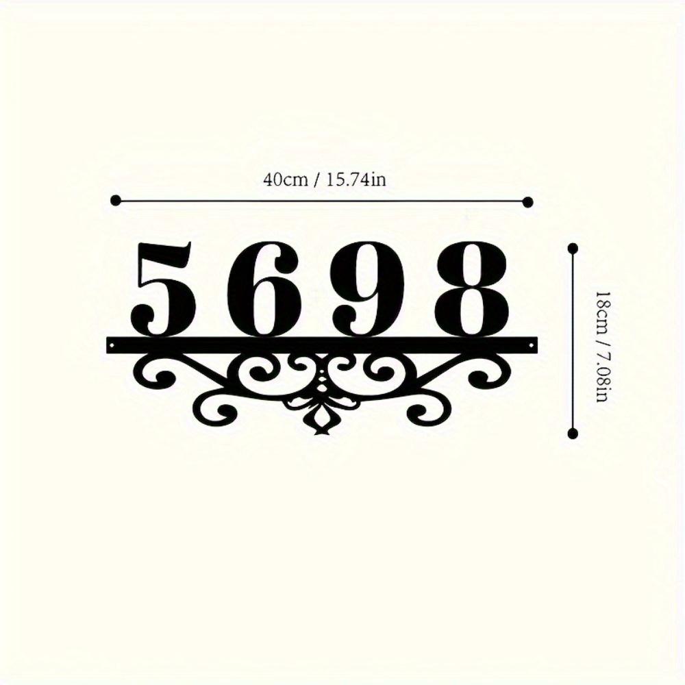 

Exquisite Handmade Bohemian Metal House Number Sign Custom Address Plaque New Home Gift