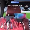 Car Seat Back Hidden Hook, Car Inner and Rear Mobile Phone Bracket, Multi-function Car Seat Back Hook Bracket