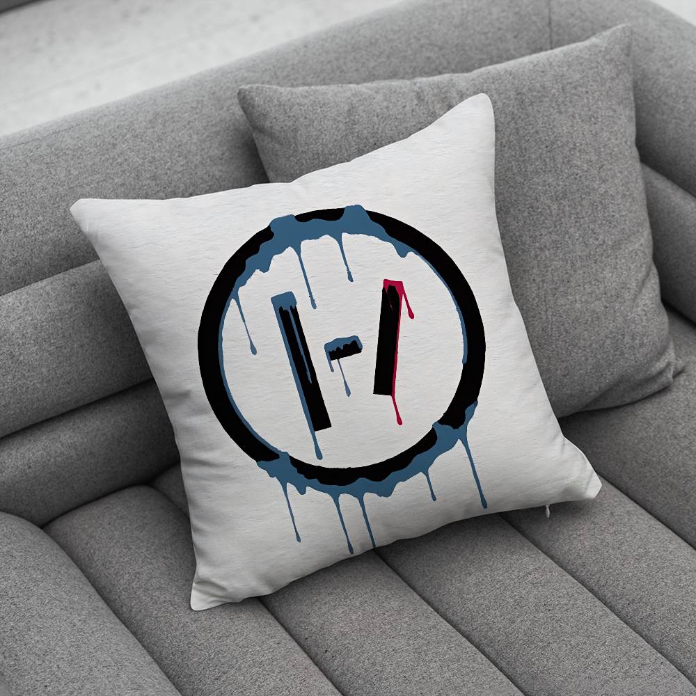 TTwenty One PPilots Clancy Blurryface Pillow Case Sofa Living Room Bedroom Headboard Backrest Cushion Square Cushion Nap Time