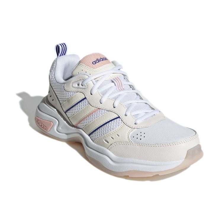 Adidas Neo Strutter Mesh Leather Comfortable Sports Durable Breathable Low-Top Lifestyle Casual Shoes Women Casual Shoes White Beige H05127