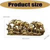 Resin Elephant Family Statues Elephant Herds With Babies Frgurines Sculpture Desktop Decoration Ornament Home Decors