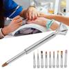1 X Pen 10 X Pen Head Detachable Gel Pen Detachable Nail Art Brush  Home And Salon Manicure