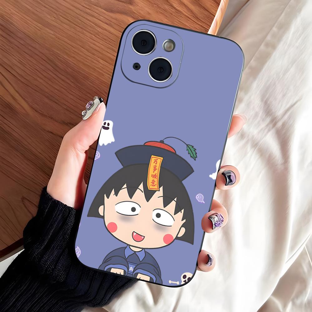 Chibi Maruko-chan Phone Case For IPhone 17 Pro Max 16 15 14 Pro Max 13 11 X Xs Xr 8 7Plus Silicone Cover