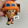 Anime One Piece Luffy Tony Tony Chopper Sanji Ace Trafalgar Law 10Cm Elk Shape Cute Plush Toy Pendant Keychain Kid Birthday Gift