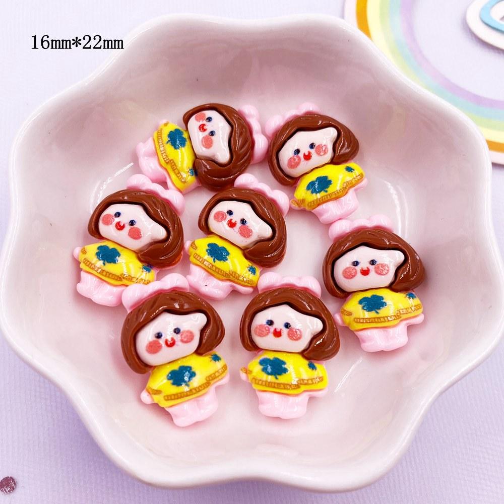 Harz Bunt 3D Mini Hase Bär Mädchen Junge Flatback Figuren Scrapbook 10 STK DIY Haarspange Haarnadel Handwerk Dekor Zubehör