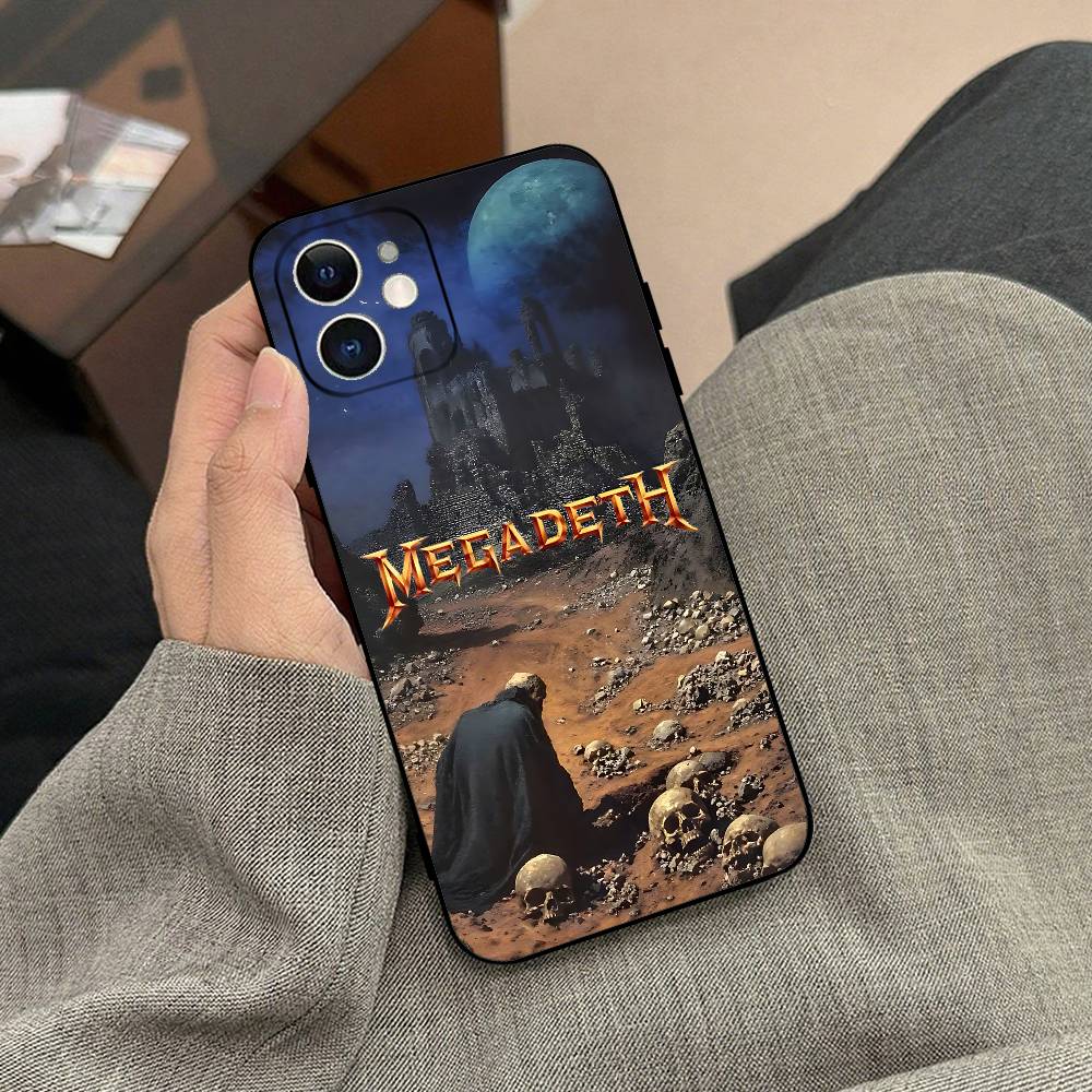 Music Band T-Megadeth Phone Case Black Phone Case For IPhone 17/16/15/13/14 Pro Max/ 11Plus/X/Xr/Xs Max 13mini
