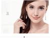 925 Sterling Silver Slim Long Tassel Rhinestone Ball Earrings for Women - Korean Fashion Dangle, Elegant & Versatile