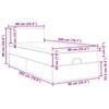 Ottoman Bed with Mattress Blue 90x200 Cm Fabric