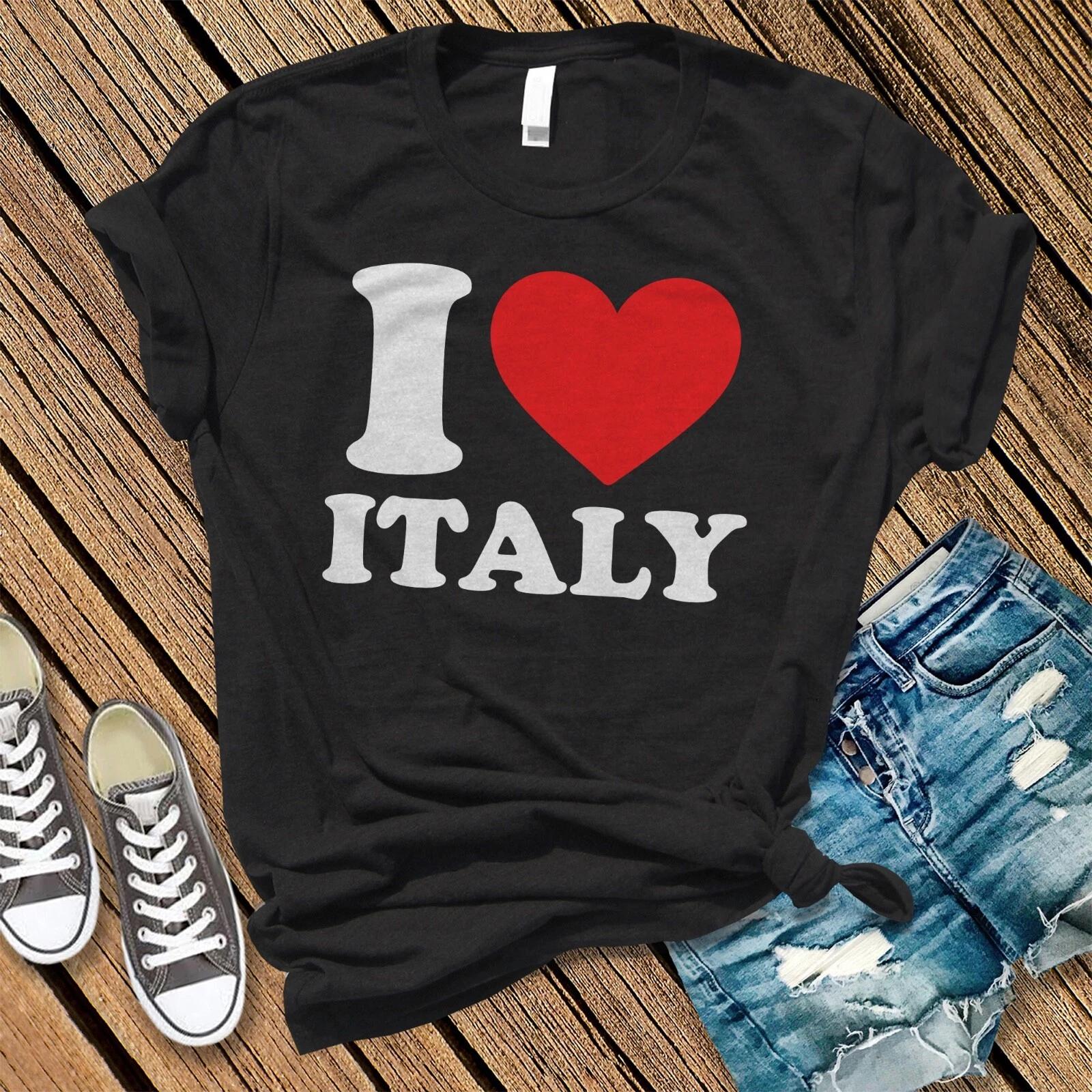 I Love Italy T-Shirt, Italian Pride Tee, Italian American T-Shirt, Italian Gift 2XL