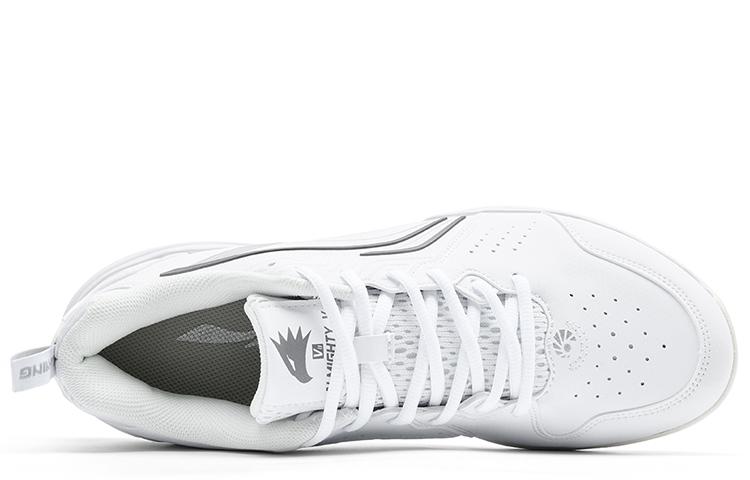 Li Ning Flying Eagle Slip Resistant, Abrasion Resistant, Breathable Low top Badminton Shoes Unisex White AYTU001-1