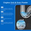 Jue Fish Drain Cleaning Powder (6pcs) for Kitchen and Bathroom Drains - Cleans and Unblocks Drains, Removes Blockages