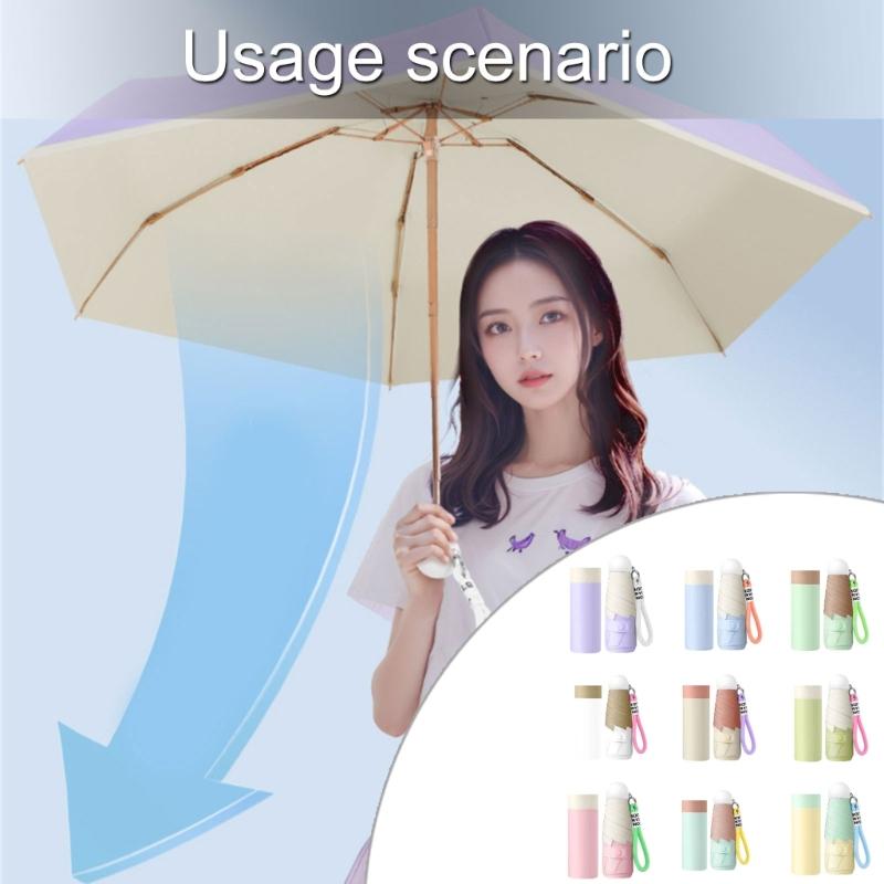 Manual Open Close Umbrellas UVs Protections Windproofs Fiberglass Ribs For Travel Outdoor