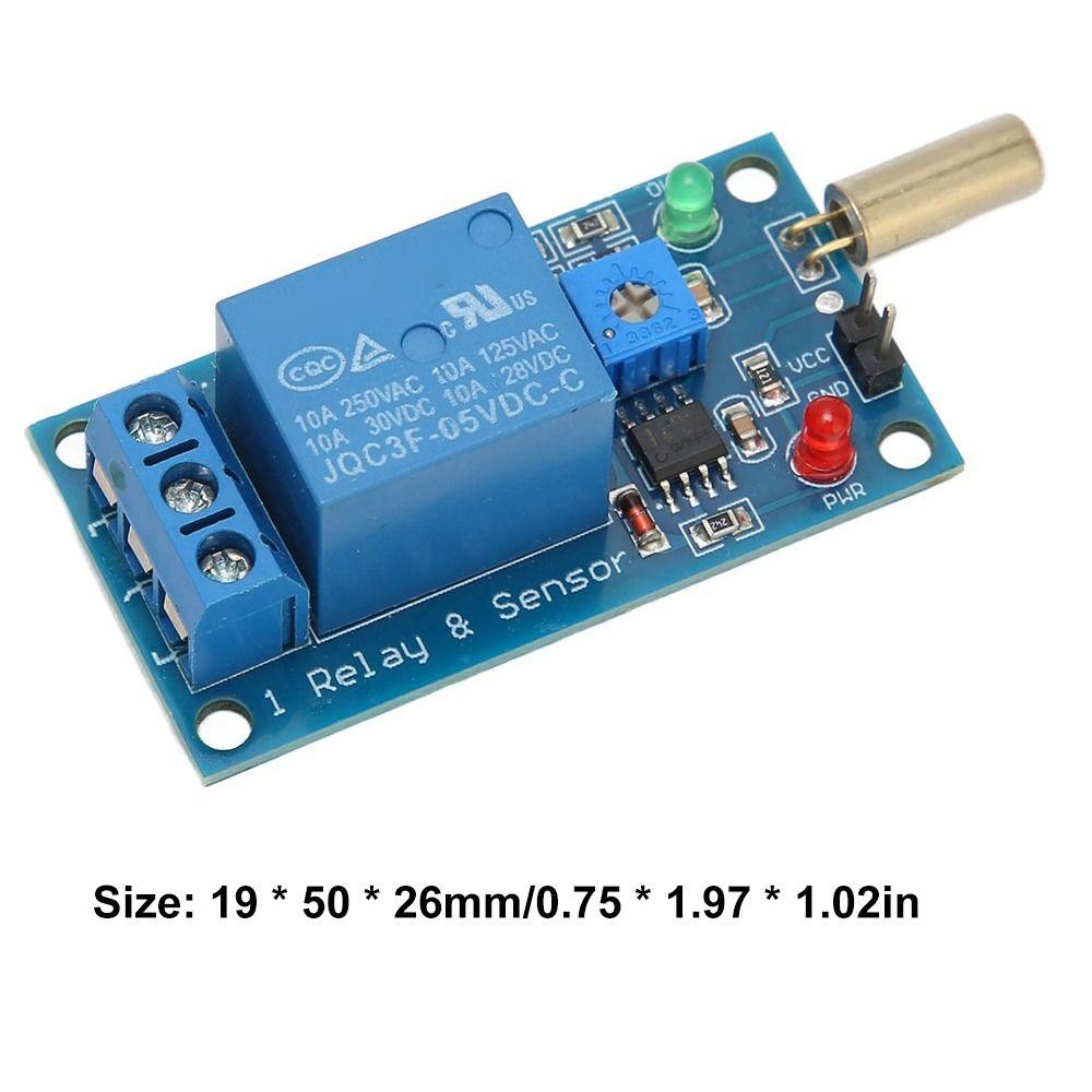 SW‑520 Tilt Sensor Module 5V Blue Wiring Terminal Tilt Angle Sensor 1 Channel Output 90 Degree Alarm Trigger Board