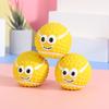 Pet Smile Latex Ball Sounding Toy Squeak Ball Teeth Cleaning Toy Pets Interactive Play Supplies