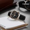Toleuso T105L-Rbbk Midas Calendar Watch Men'S Leather Band Watch