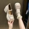 Fashion Ladies Shoes 2025 Platform Women's High Heels Round Toe Autumn Pumps Women Chunky Heel Mary Janes Shoes Woman Dress Lolita Shoes